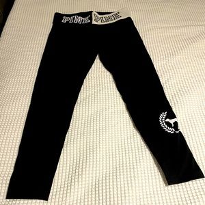 NWT PINK - Full Length Black Legging - L